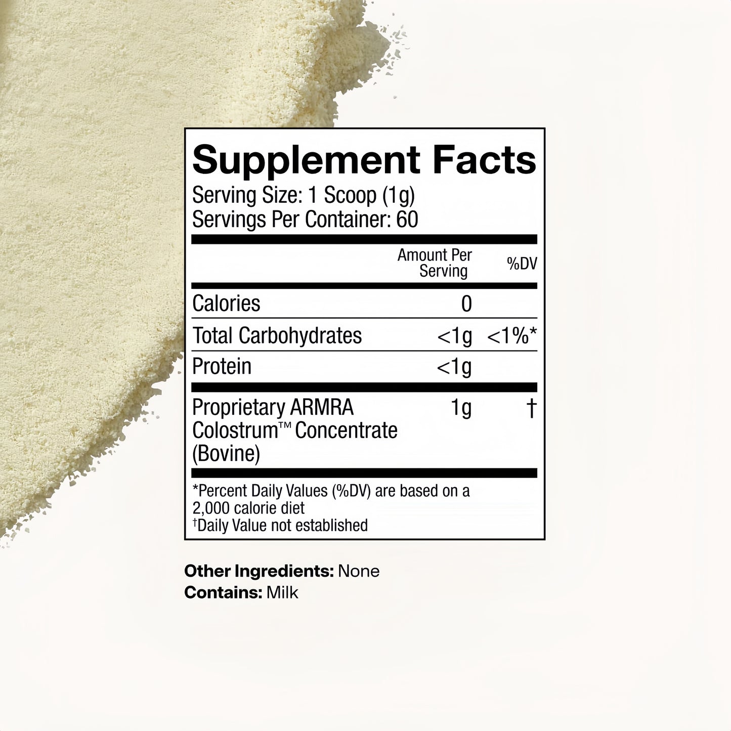 ARMRA Colostrum Powder | Unflavored | Gut Health & Bloating | Skin & Hair | Immunity | Keto, Gluten & Fat-Free | 120 Servings