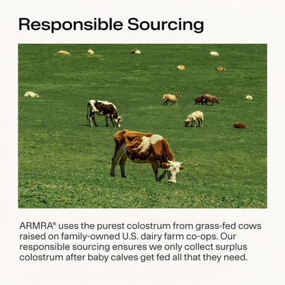 ARMRA Colostrum Powder | Unflavored | Gut Health & Bloating | Skin & Hair | Immunity | Keto, Gluten & Fat-Free | 120 Servings